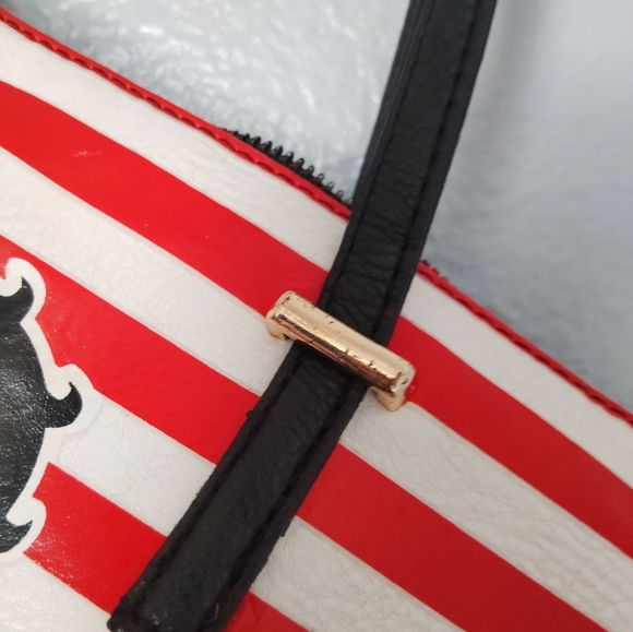 Betty Boop Handbag Purse Red White Stripe - Picture 6 of 16